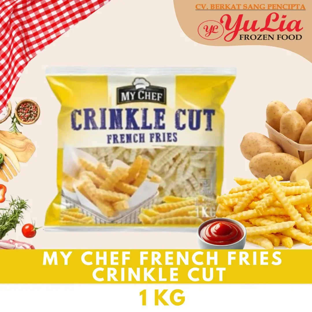 MY CHEF FRENCH FRIES CRINKLE CUT 1 KG (10)