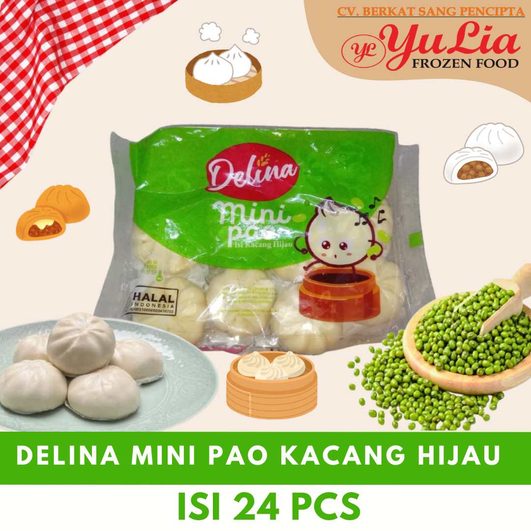 DELINA MINI PAO KACANG HIJAU ISI 24 PCS (12)