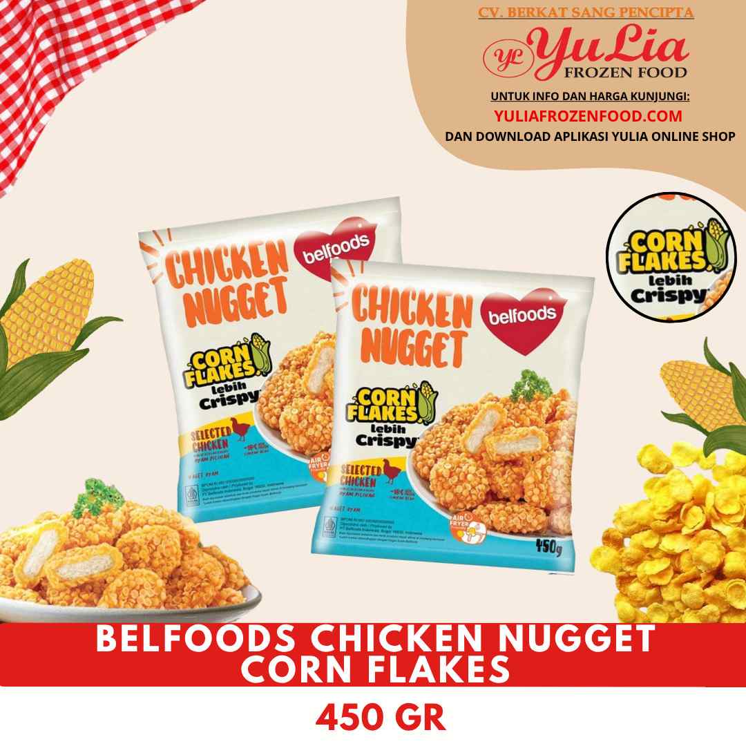 BELFOODS CHICKEN NUGGET CORN FLAKES 450 GR (12)