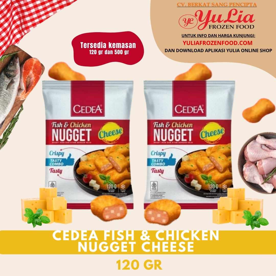 CEDEA FISH & CHICKEN NUGGET CHEESE 120 GR (24)