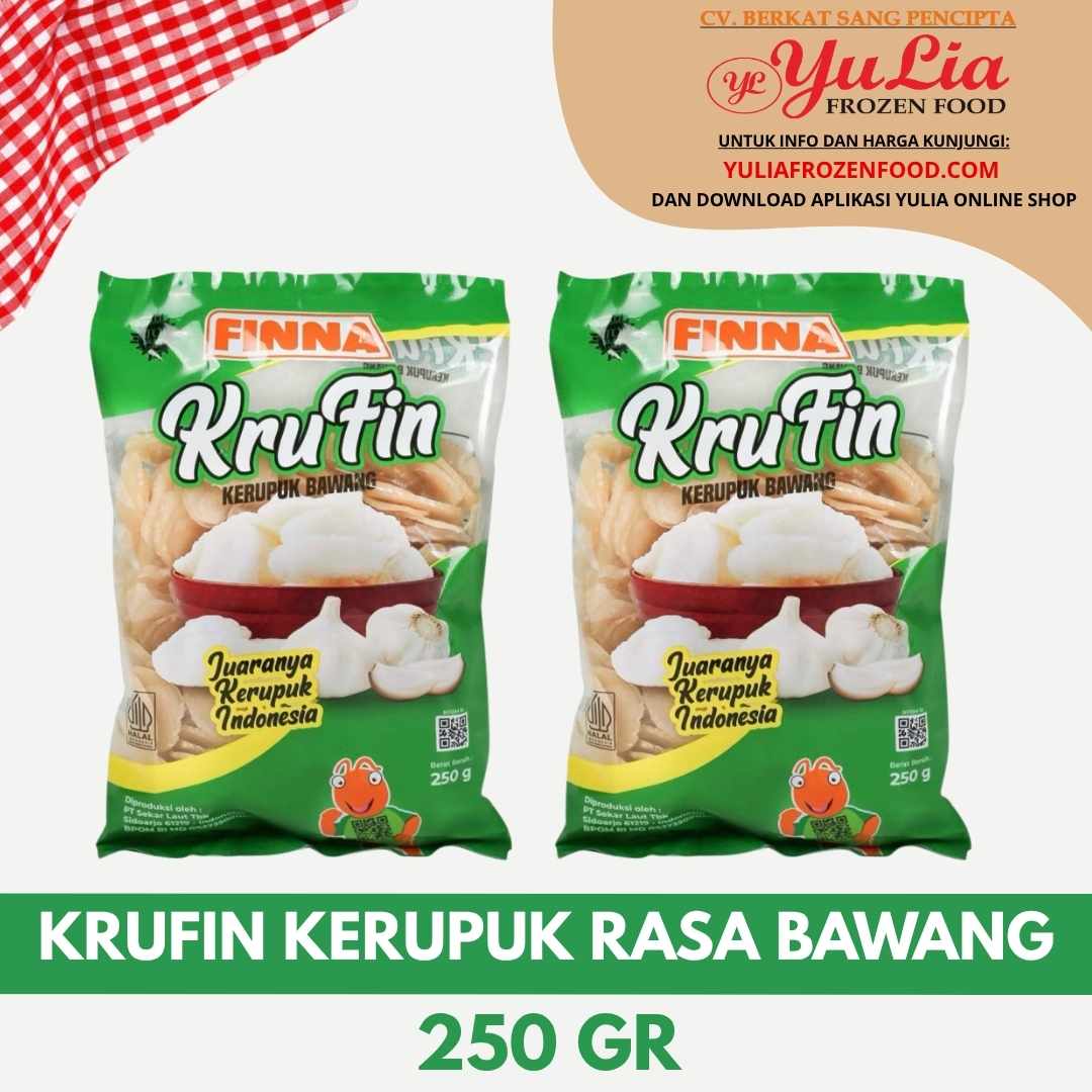 KRUFIN KERUPUK RASA BAWANG 250 GR (20)