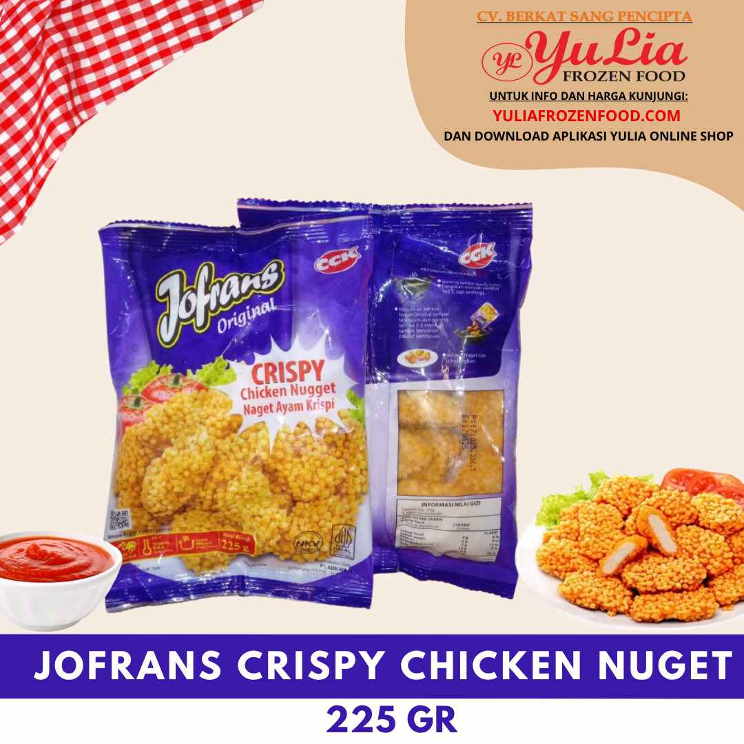 JOFRANS CRISPY CHICKEN NUGET 225 GR (24)