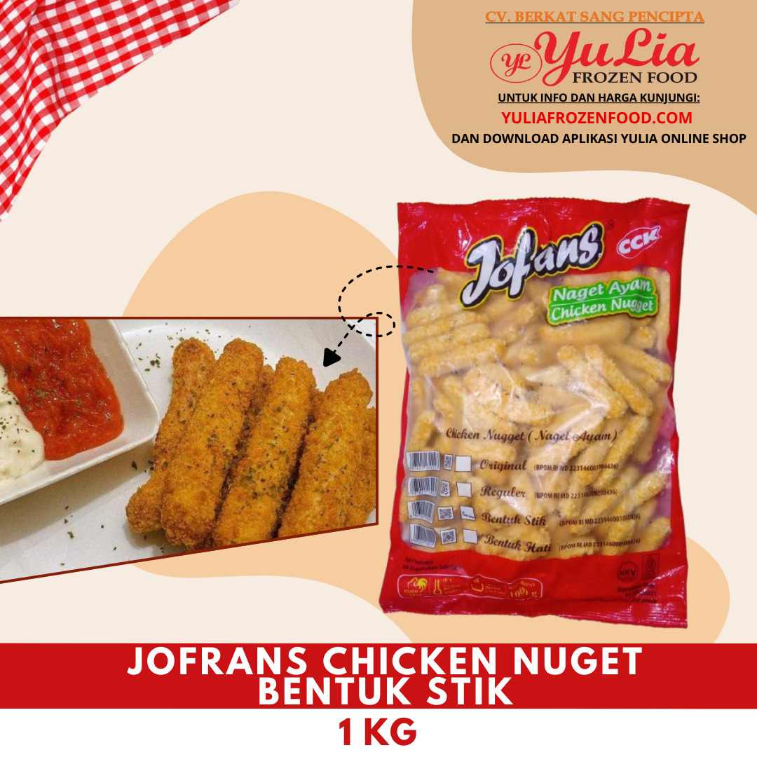 JOFRANS CHICKEN NUGET BENTUK STIK 1 KG (10)