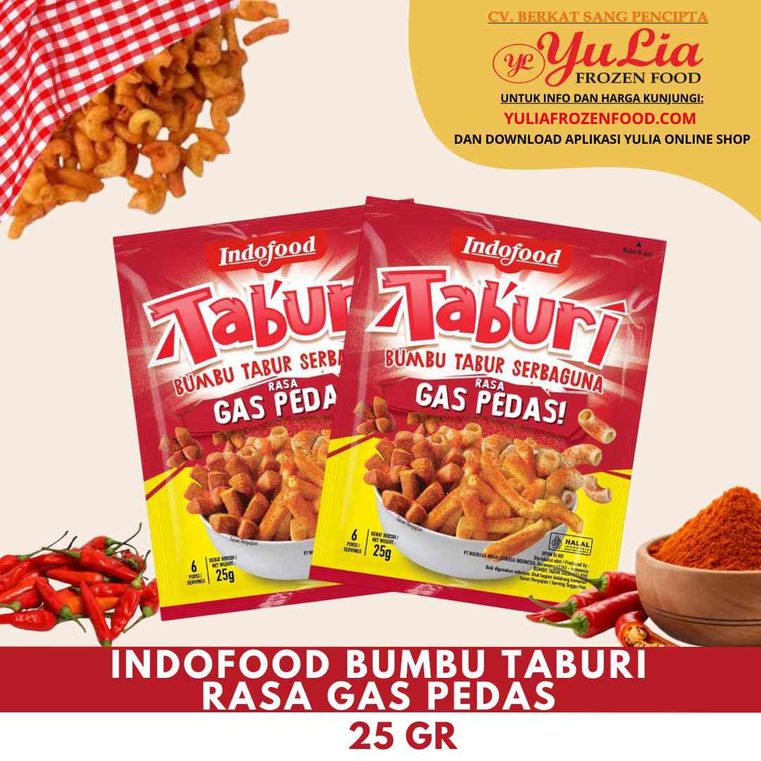INDOFOOD BUMBU TABURI RASA GAS PEDAS 25 GR (48)