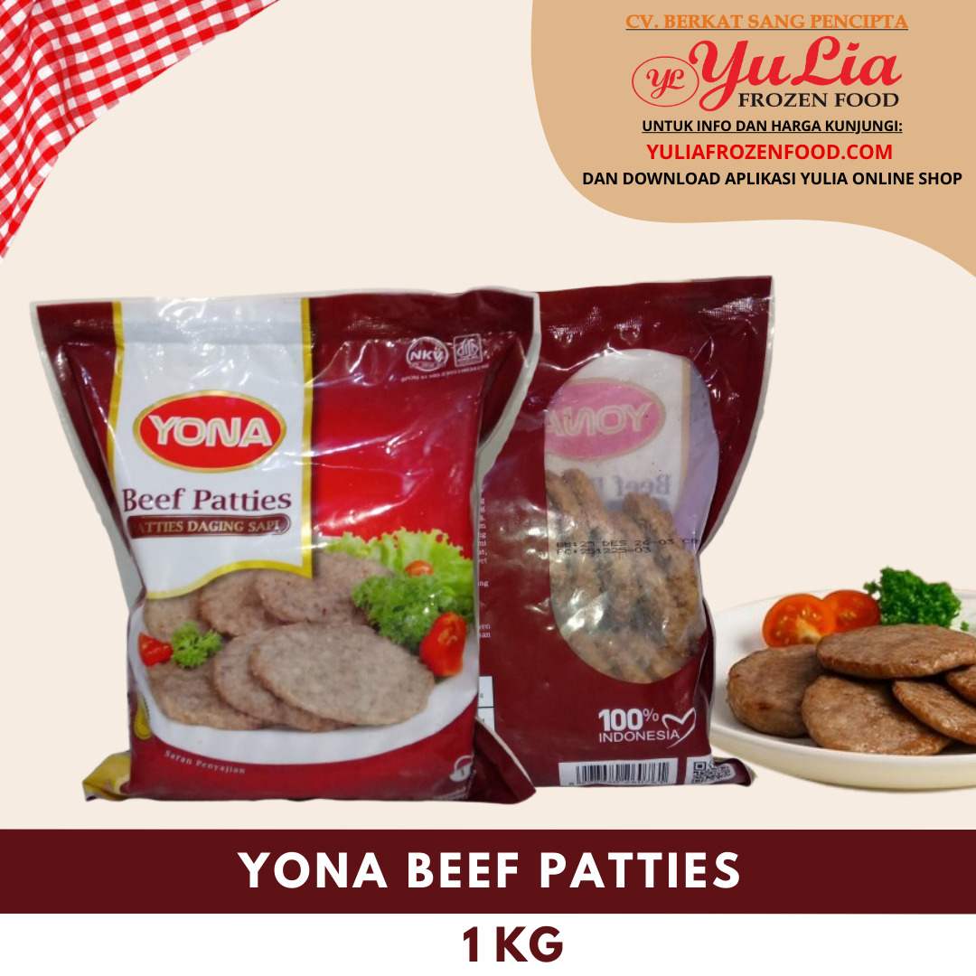 YONA BEEF PATTIES 1 KG (6)