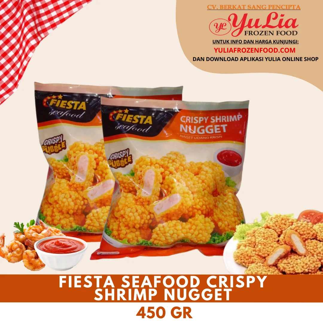 FIESTA SEAFOOD CRISPY SHRIMP NUGGET 450 GR (20)