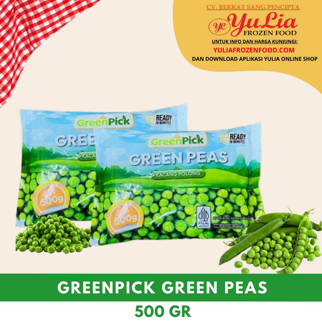 GREENPICK GREEN PEAS 500 GR (20)