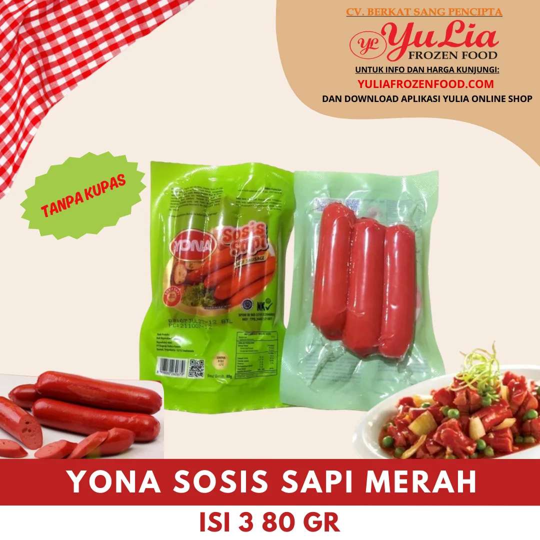 YONA SOSIS SAPI MERAH ISI 3 80 GR (80)