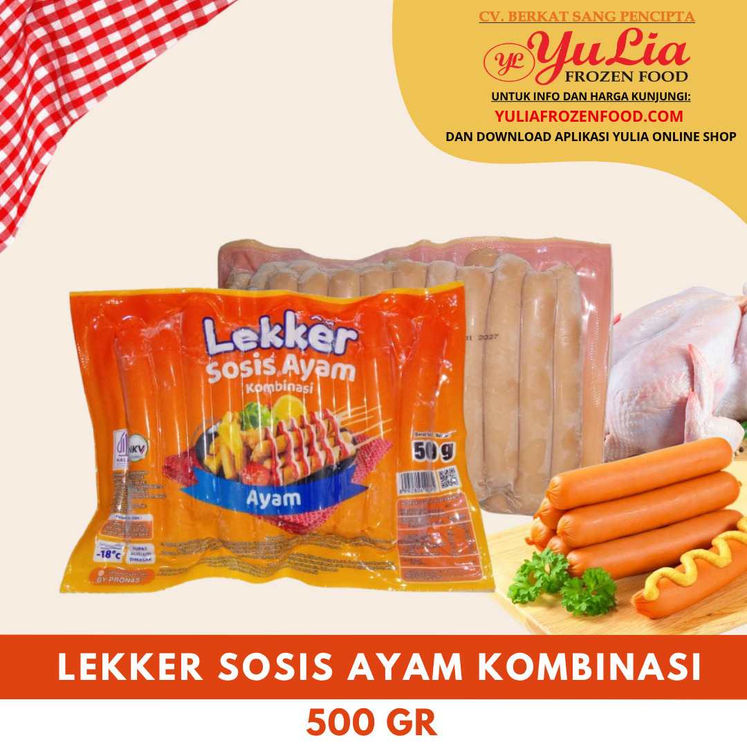 LEKKER SOSIS AYAM KOMBINASI 500 GR (20)