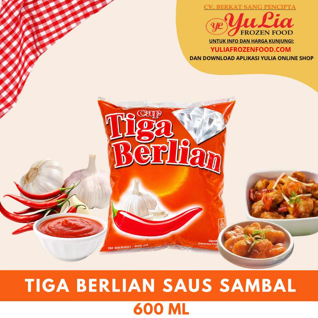 TIGA BERLIAN SAUS SAMBAL 600 ML (12)