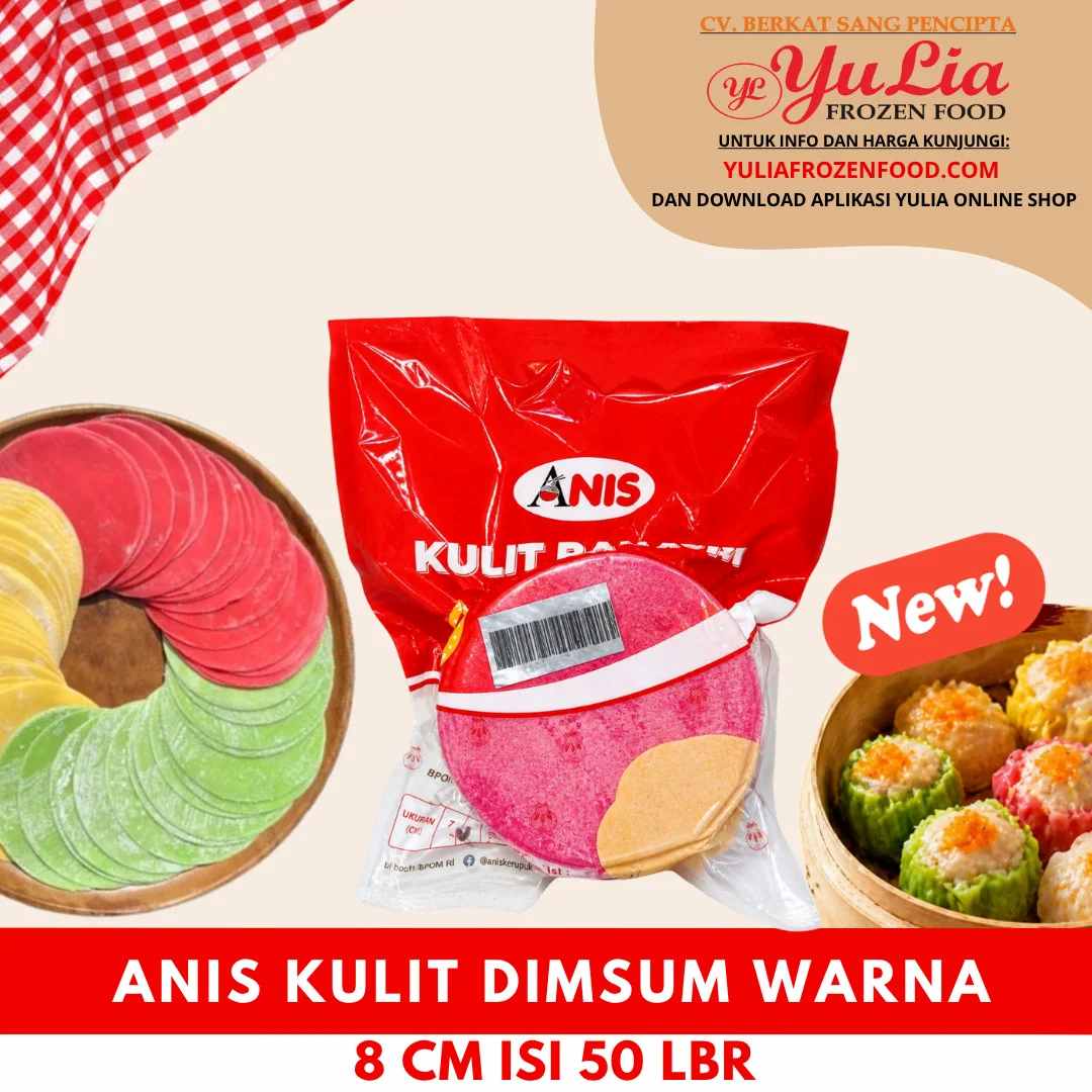 ANIS KULIT DIMSUM WARNA 8 CM ISI 50 LBR (24)