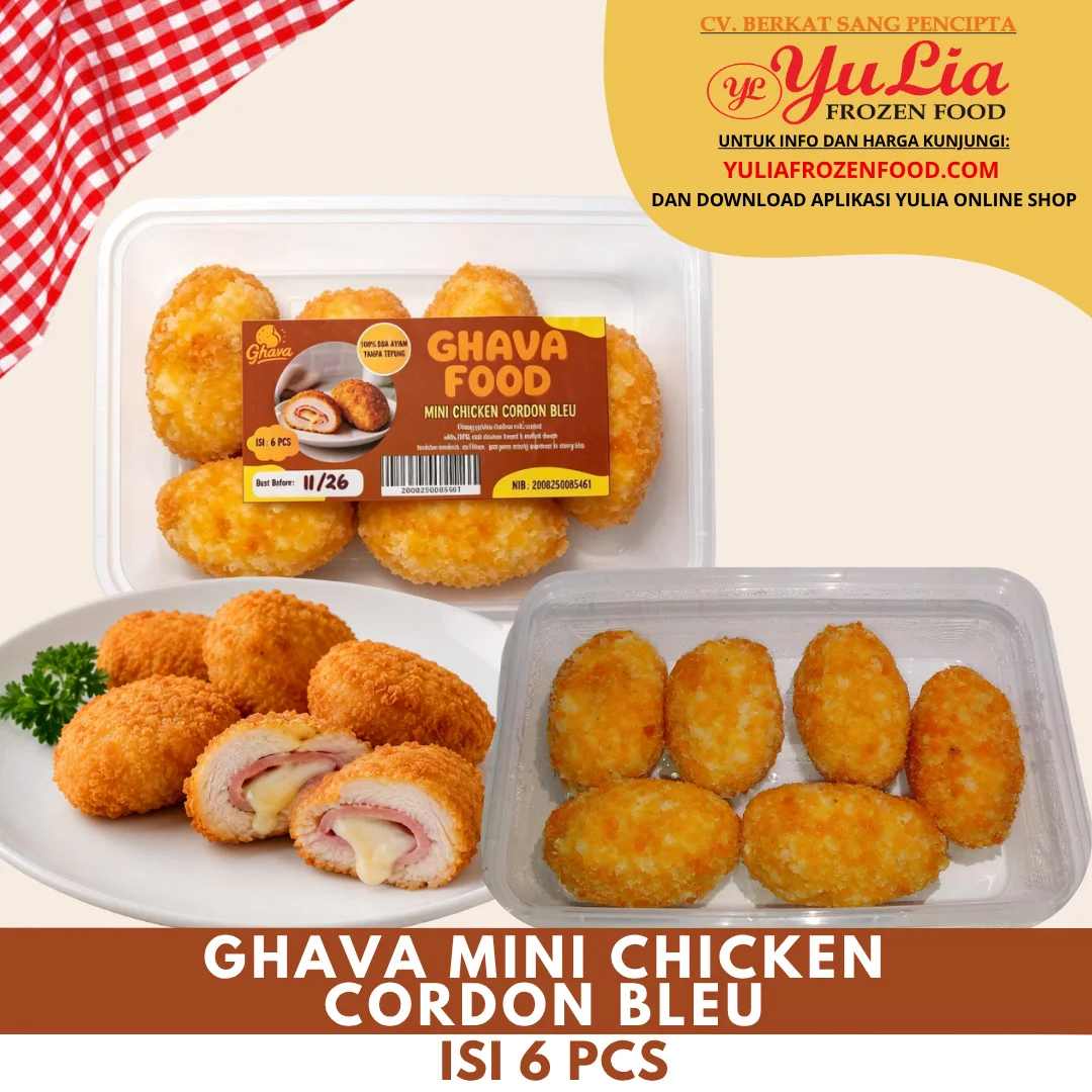 GHAVA MINI CHICKEN CORDON BLEU ISI 6 PCS (10)