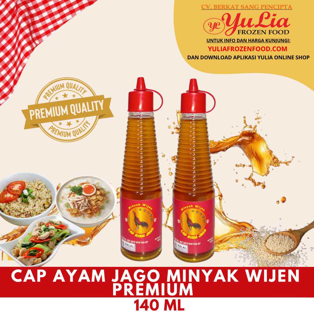 CAP AYAM JAGO MINYAK WIJEN PREMIUM 140 ML (24)