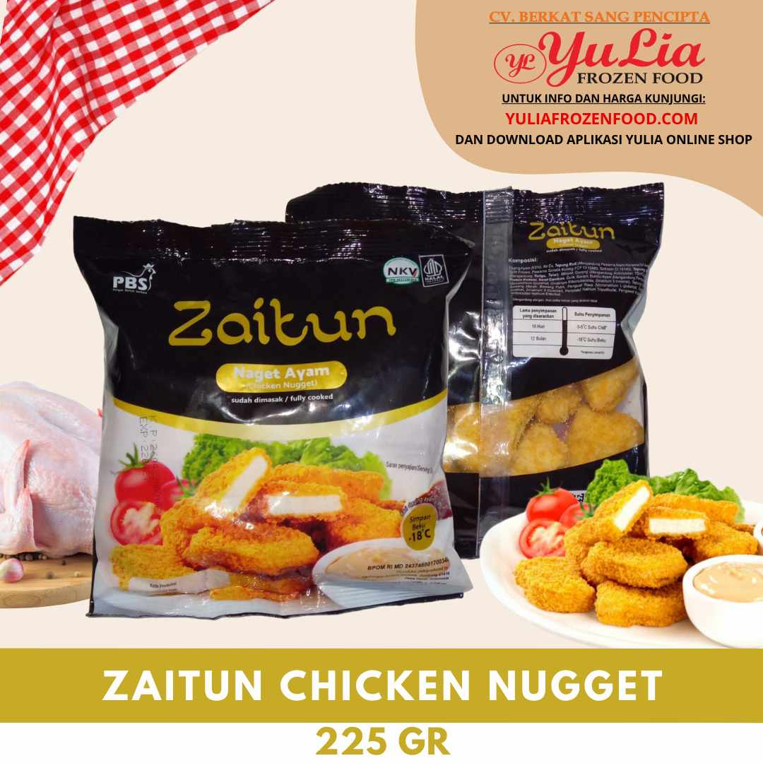 ZAITUN CHICKEN NUGGET 225 GR (20)