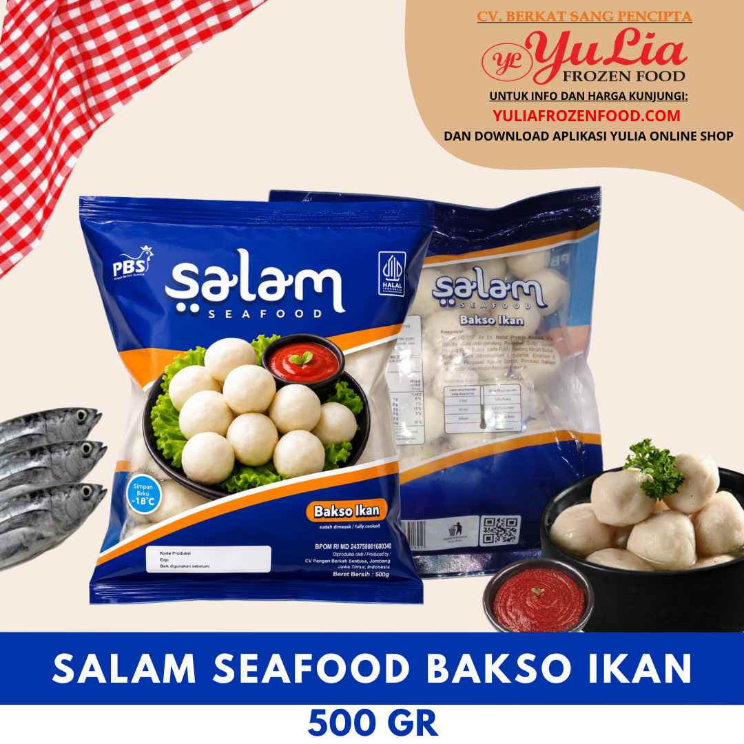 SALAM SEAFOOD BAKSO IKAN 500 GR (10)