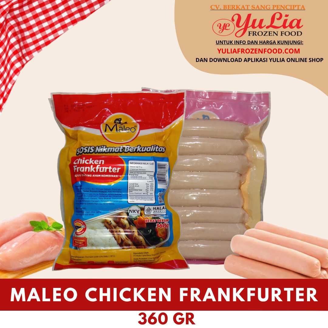 MALEO CHICKEN FRANKFURTER 360 GR (25)