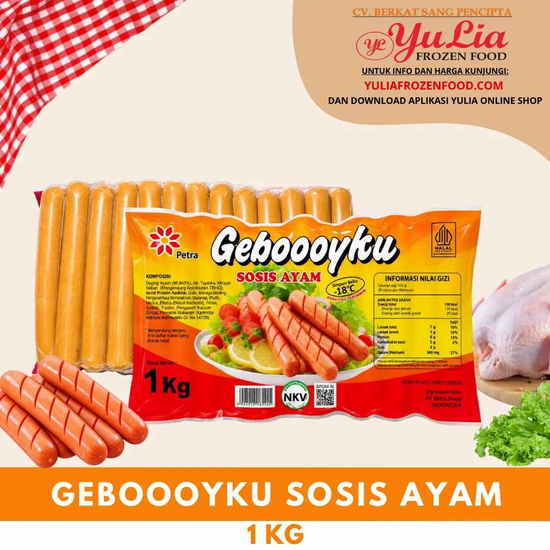 GEBOOOYKU SOSIS AYAM 1 KG (10)