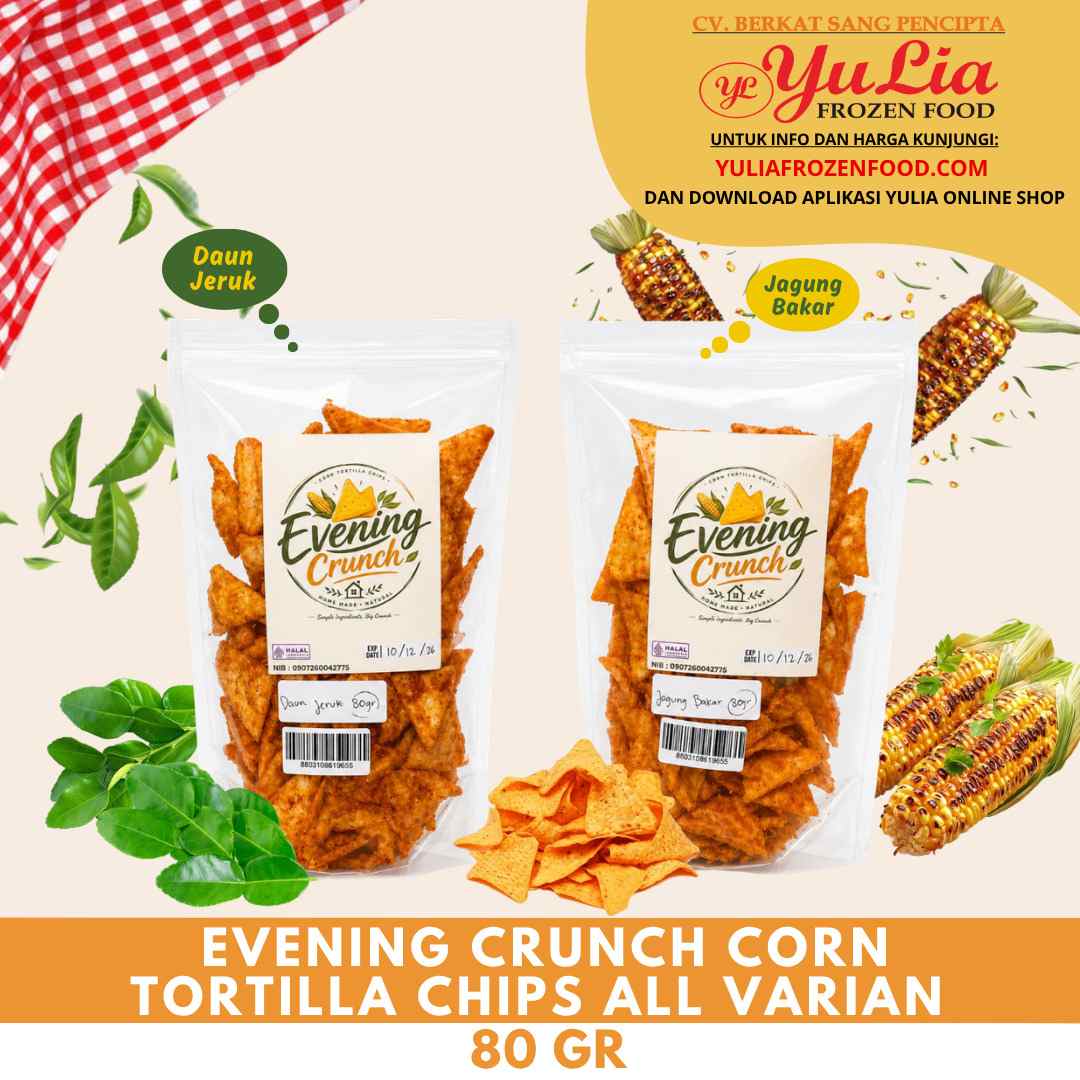 EVENING CRUNCH CORN TORTILLA CHIPS ALL VARIAN 80 GR (10)