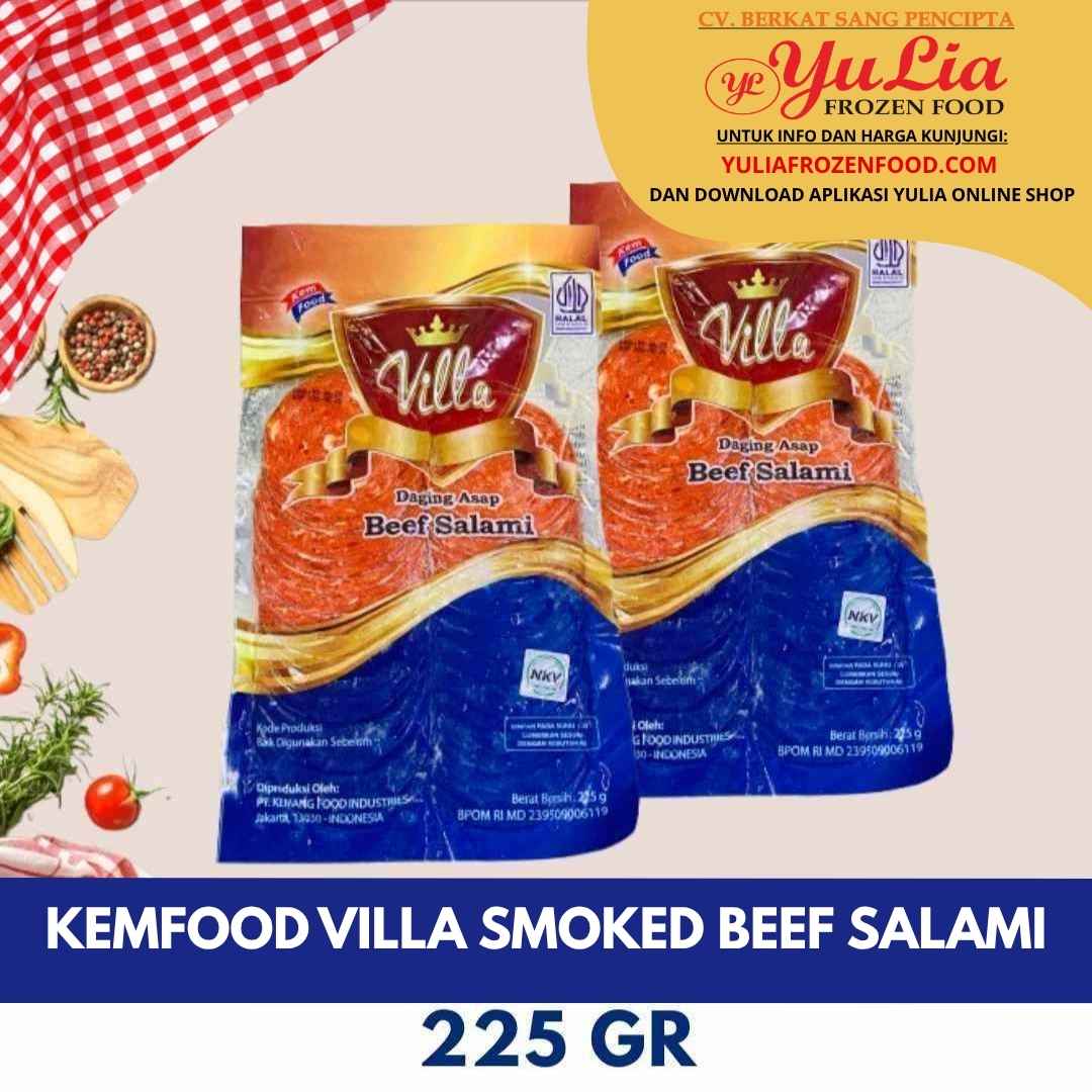 KEMFOOD VILLA SMOKED BEEF SALAMI 225 GR (12)