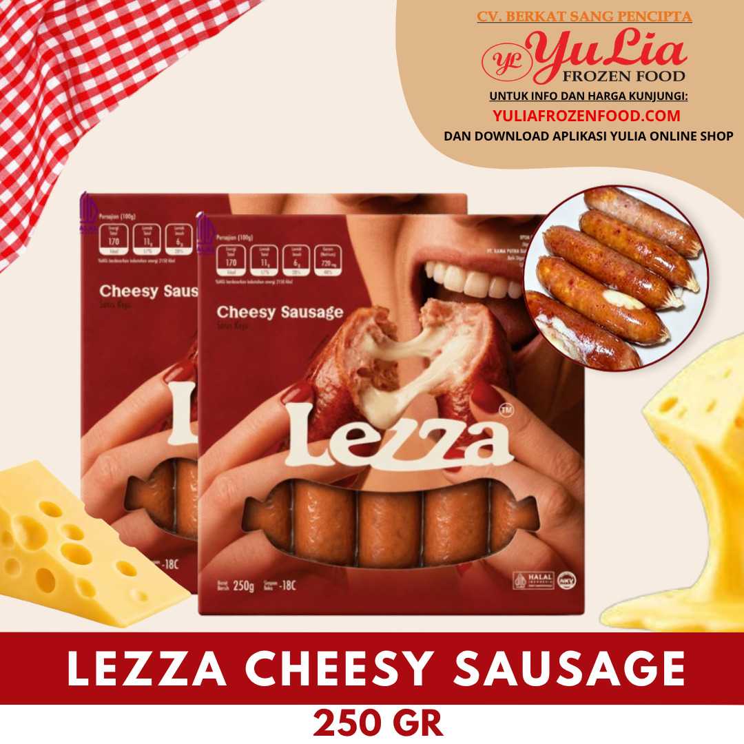 LEZZA CHEESY SAUSAGE 250 GR (12)