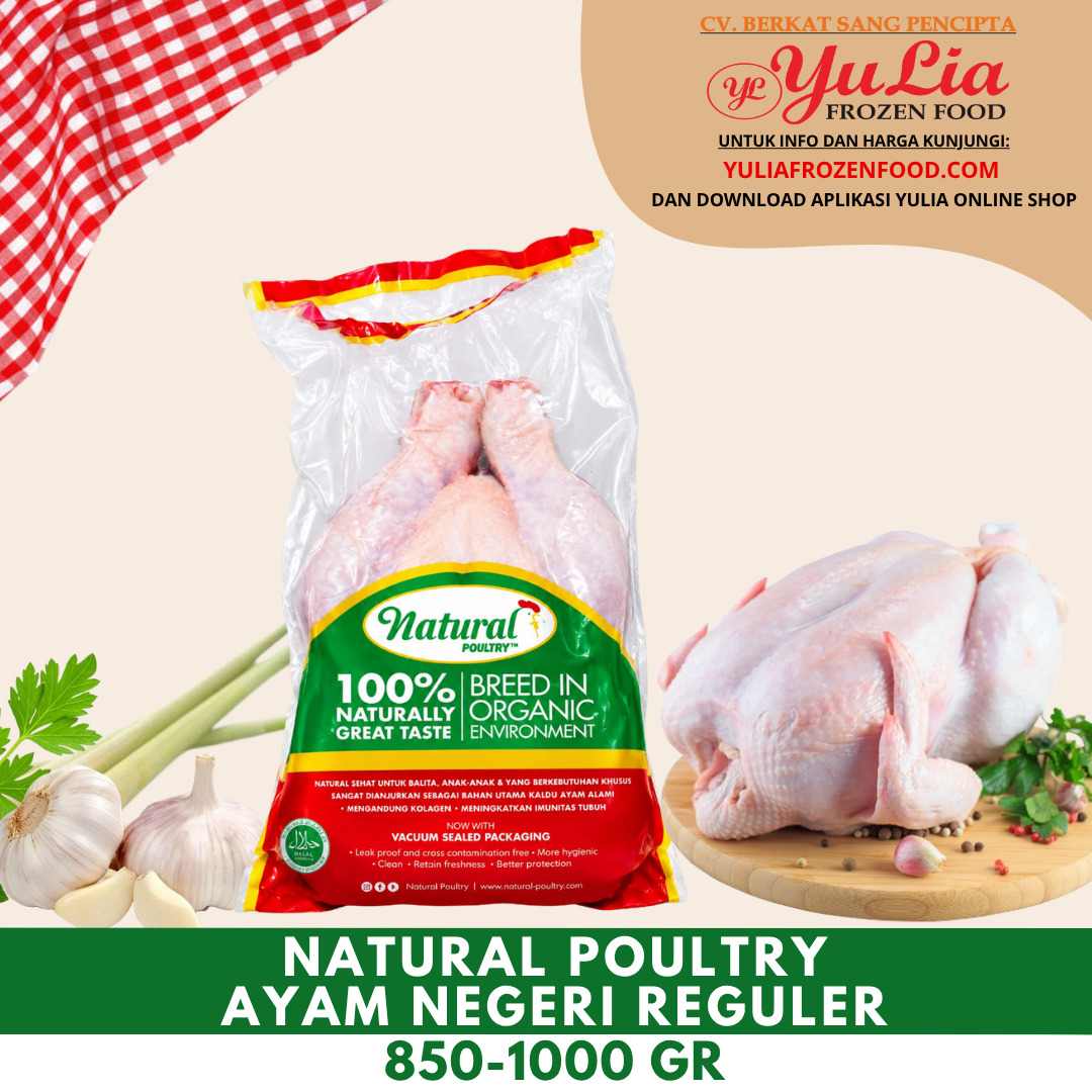 NATURAL POULTRY AYAM NEGERI REGULER 850-1000 GR (10)