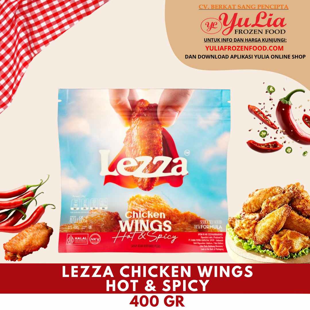 LEZZA CHICKEN WINGS HOT & SPICY 400 GR (12)